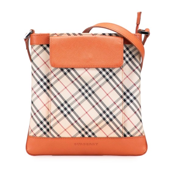 Pre-Loved Burberry Nova Check Canvas Crossbody - Picture 1 of 11